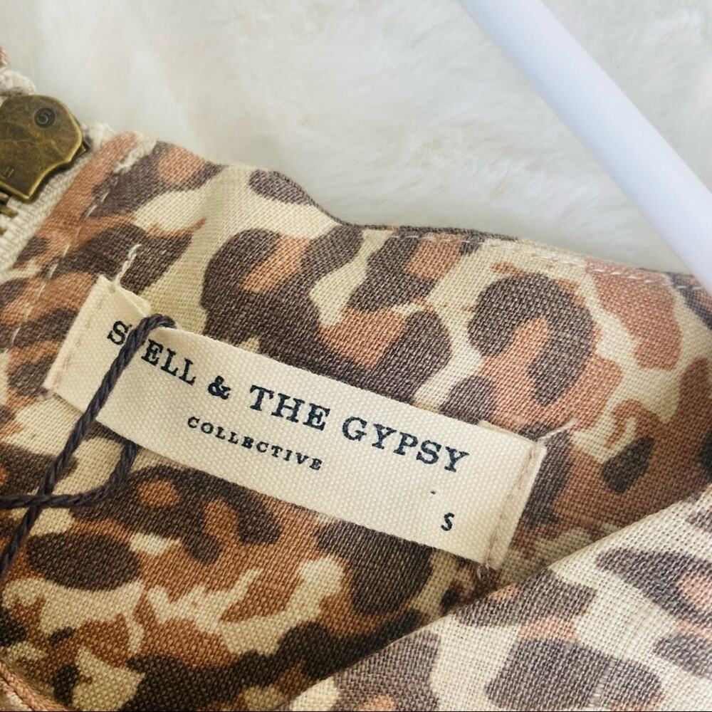 NWT SPELL & The Gypsy Ada Leopard Tunic Mini Dress - Picture 12 of 14